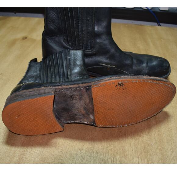 Bed Stu Black Leather Chelsea Boots Men’s Size 12 - Picture 4 of 4